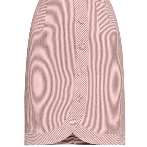 NWT BCBGMaxAzria Pinstripe Bustier Dress 8 - Picture 5 of 16